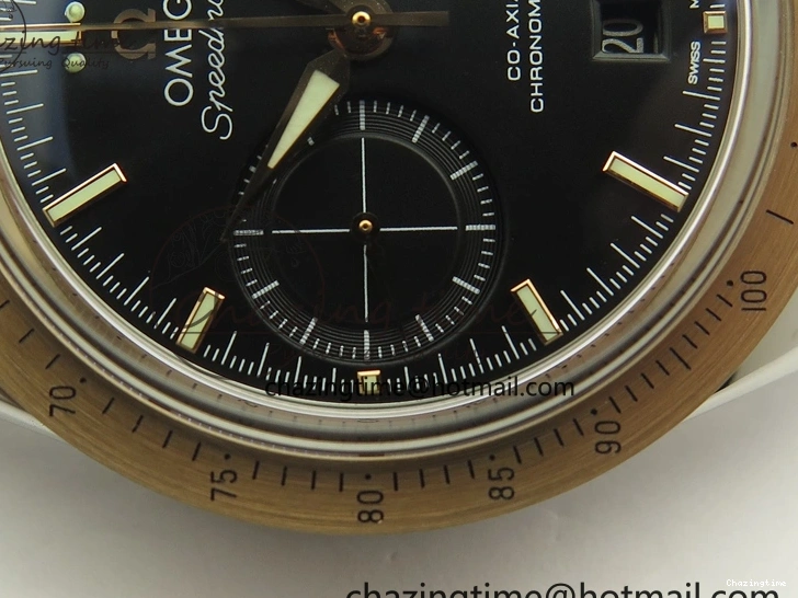 0410 Neat Speedmaster ’57 Co-Axial SS RG OMF 1:1 Best Edition Black Dial On Leather Strap A9300 (Free Leather Strap) 8067